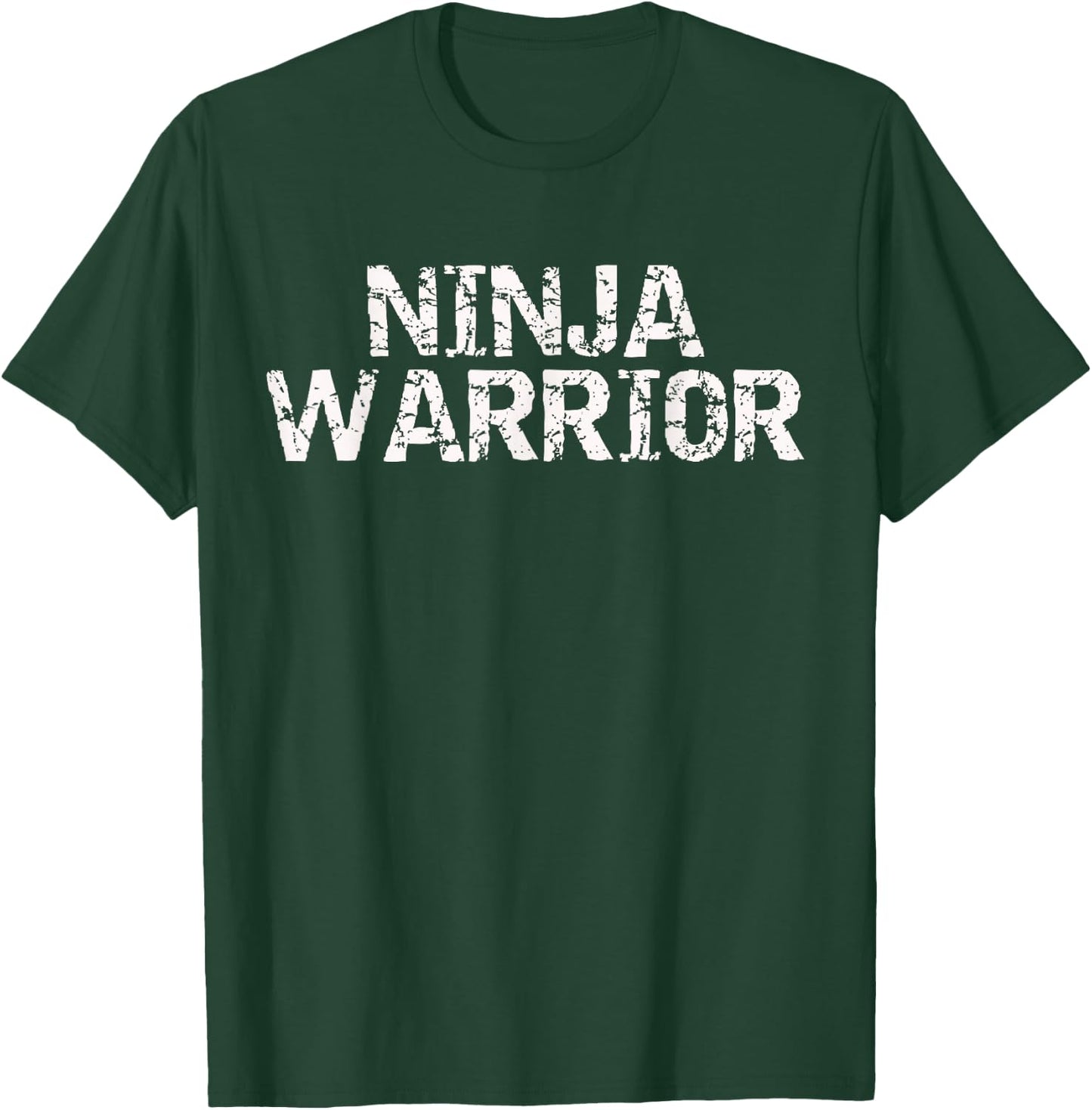 Ninja Warrior Kids White Text shirt T-Shirt - T-Shirt | Forest