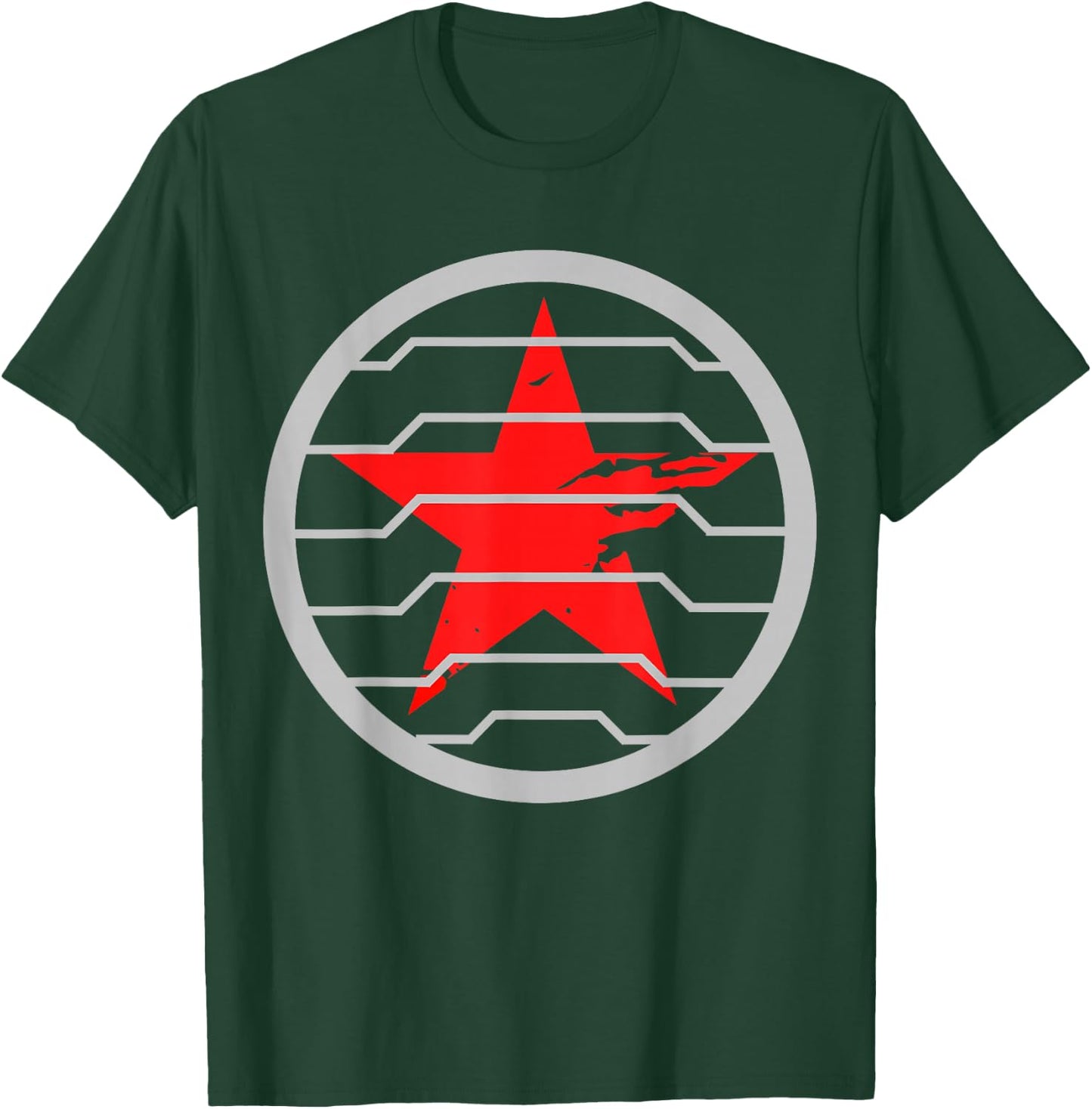 Red Soldier Trigger Word Winter Badge Emblem Star Hero Shirt T-Shirt - T-Shirt | Forest