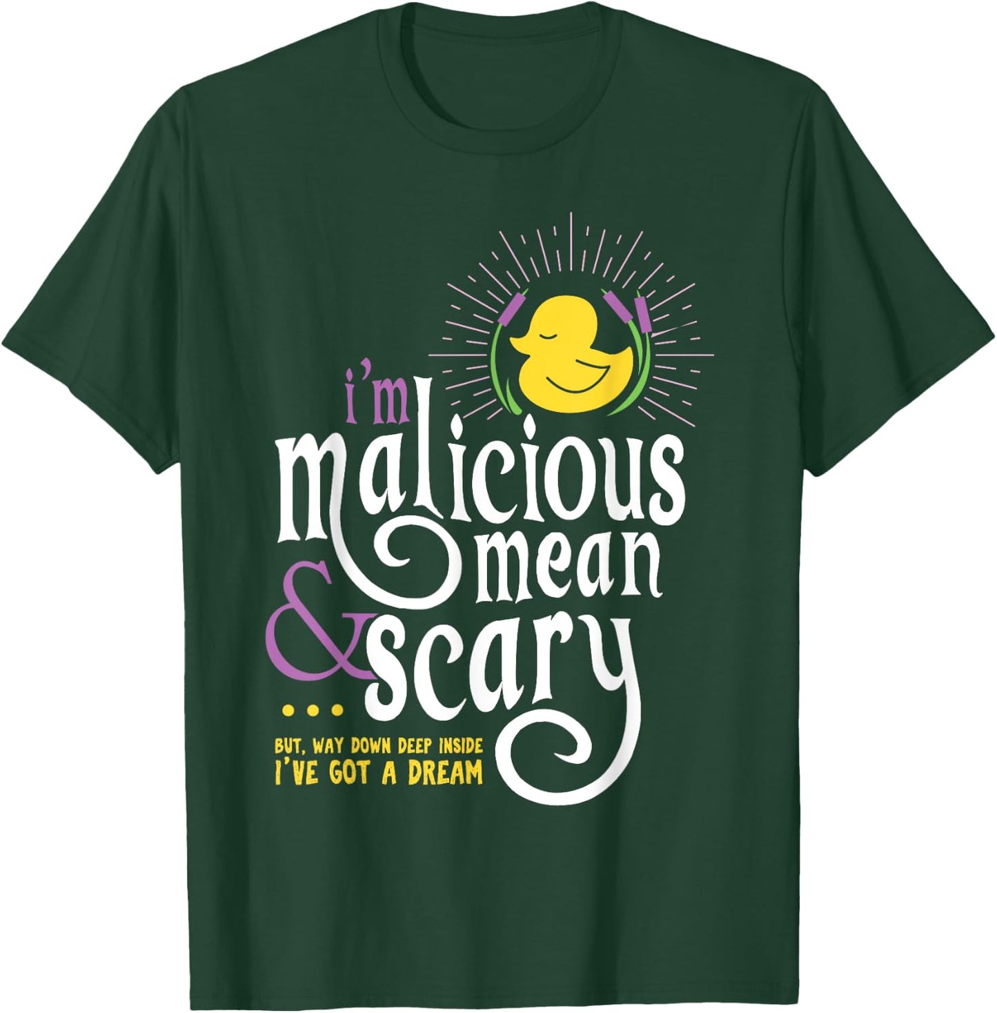 The Snuggly Duckling Malicious, Mean & Scary T-Shirt - T-Shirt | Forest