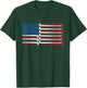Field Hockey American Flag with Blue Balls for Stars T-Shirt - T-Shirt | Forest