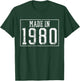Birthday1980 Party Celebrant Vintage T-Shirt - T-Shirt | Forest