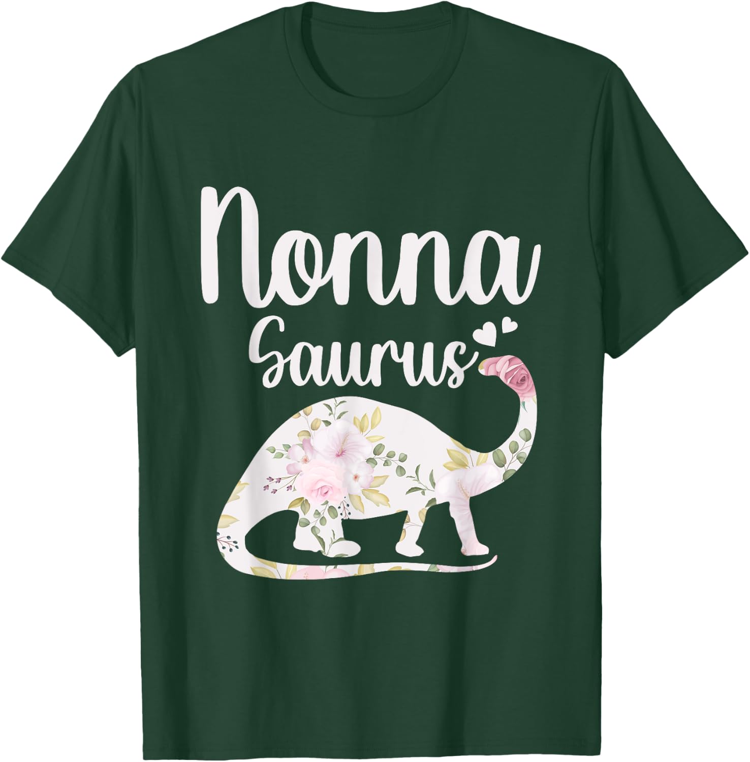 NOnna Saurus Grandma Mother's Day Thanksgiving Christmas T-Shirt - T-Shirt | Forest