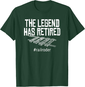 Railroad Retirement Railroader Retirement Gag Gifts T-Shirt - T-Shirt | Forest