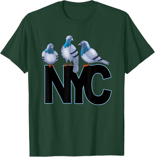 I Love NYC Native Pigeons Funny T-Shirt - T-Shirt | Forest