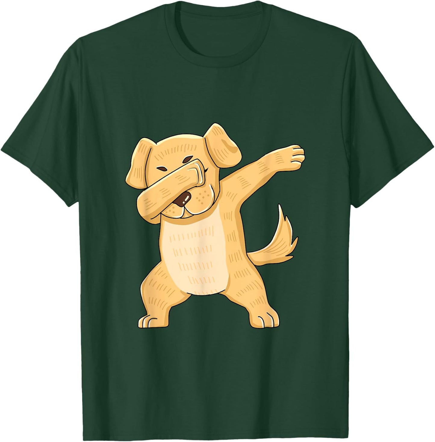 Dabbing Yellow Lab Clothes Dab Dance Labrador Retriever T-Shirt - T-Shirt | Forest