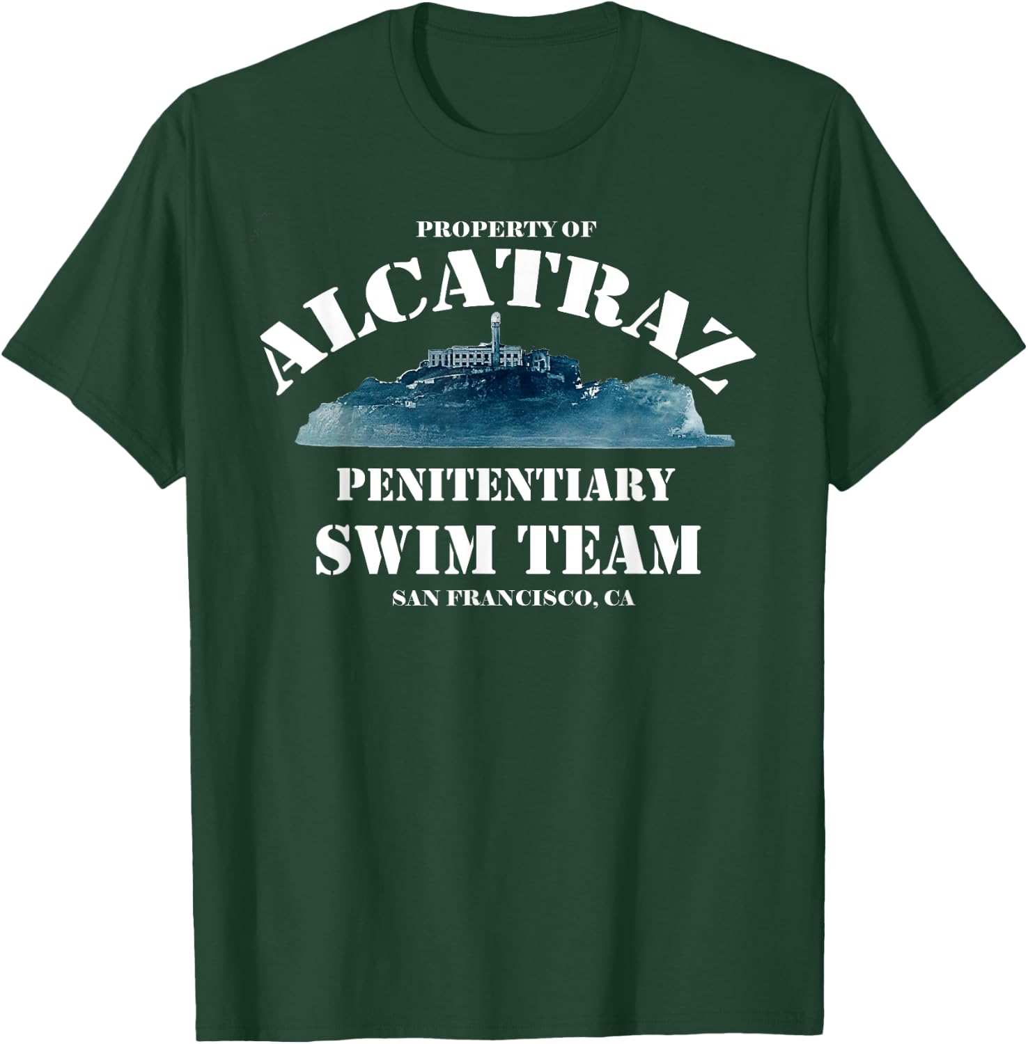 Alcatraz Swim Team, Funny T-Shirt - T-Shirt | Forest