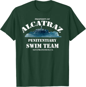 Alcatraz Swim Team, Funny T-Shirt - T-Shirt | Forest