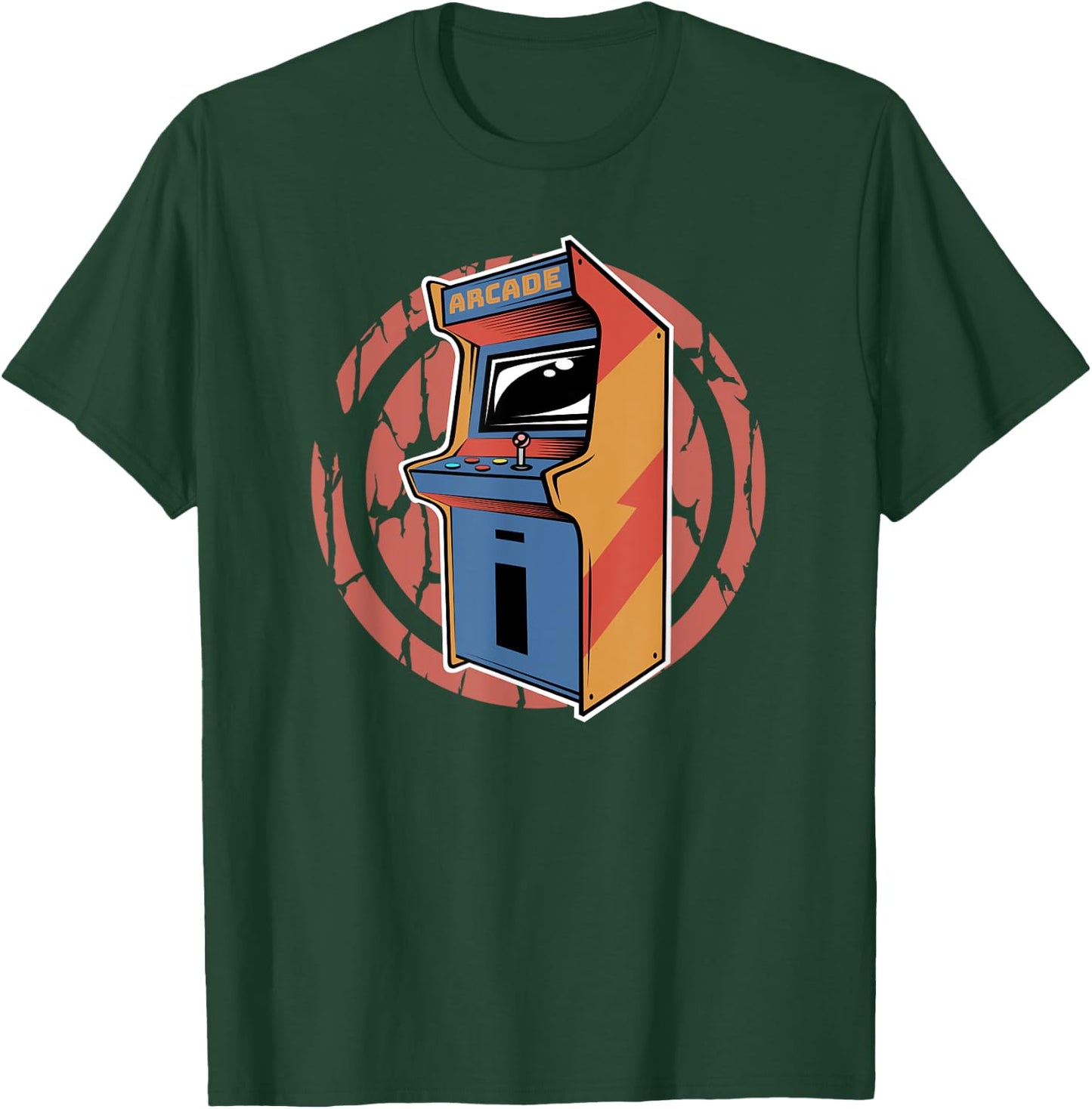 Arcade Video Game Machine | 80s Retro Gaming Shirt T-Shirt - T-Shirt | Forest
