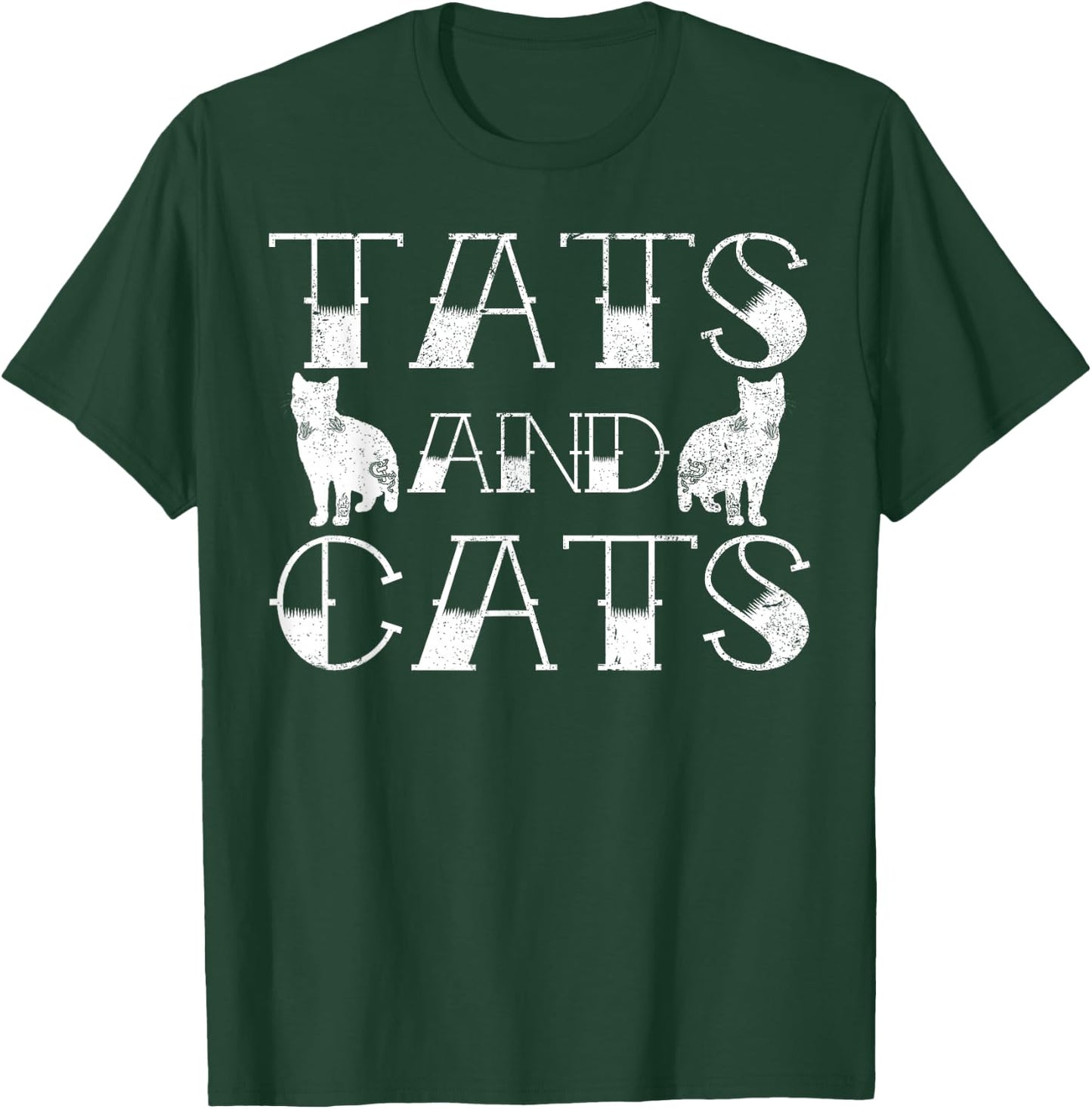 Tats and Cats Kitten & Tattoo Lover Gift T-Shirt - T-Shirt | Forest