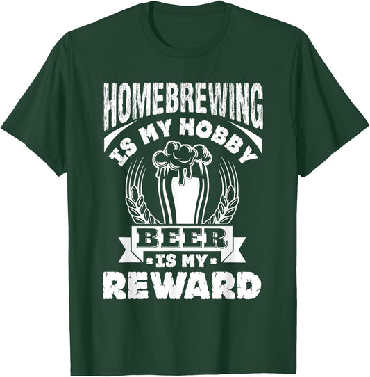 Homebrew Craft Beer Home Brewing Brewer Gift T-Shirt - T-Shirt | Forest