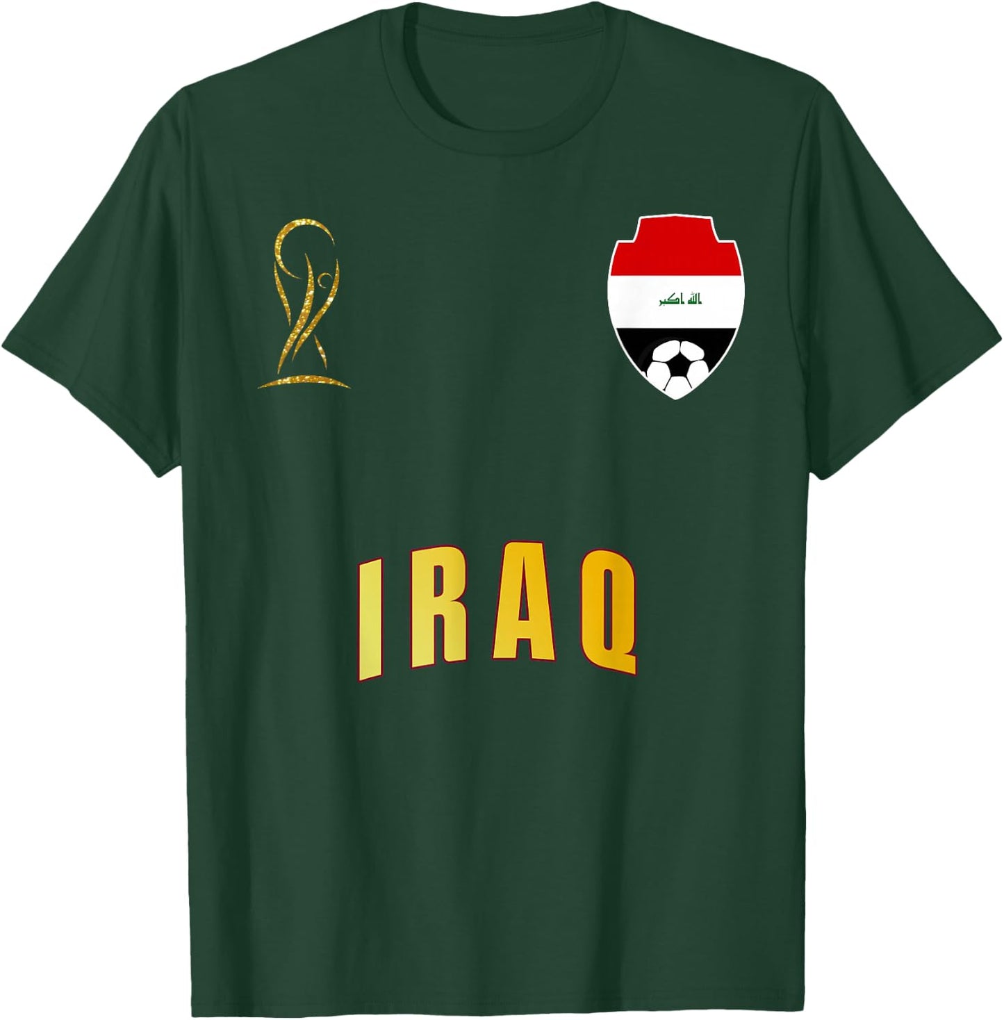 Retro Iraq Flag Iraqi Pride Lovers T-Shirt - T-Shirt | Forest