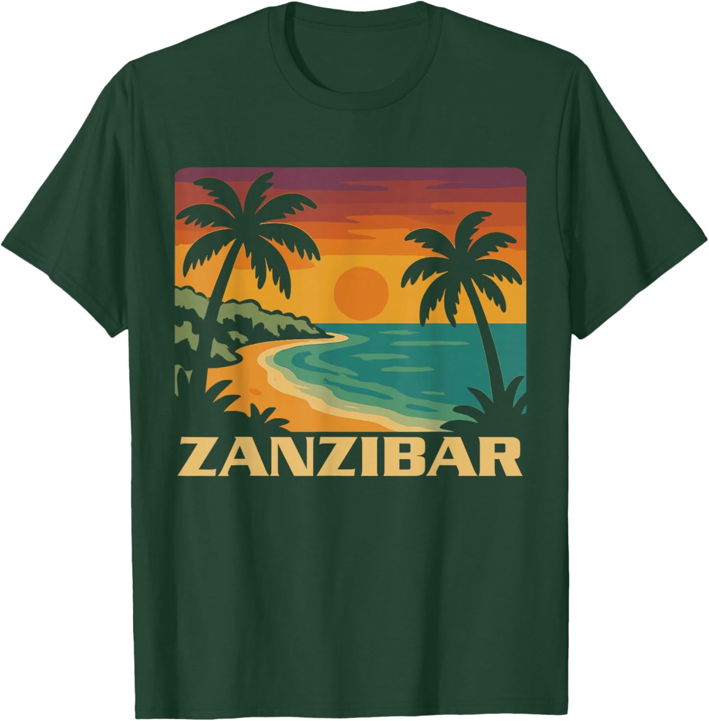Zanzibar Tanzania, Zanzibar Beach, Zanzibar Travel, Zanzibar T-Shirt - T-Shirt | Forest