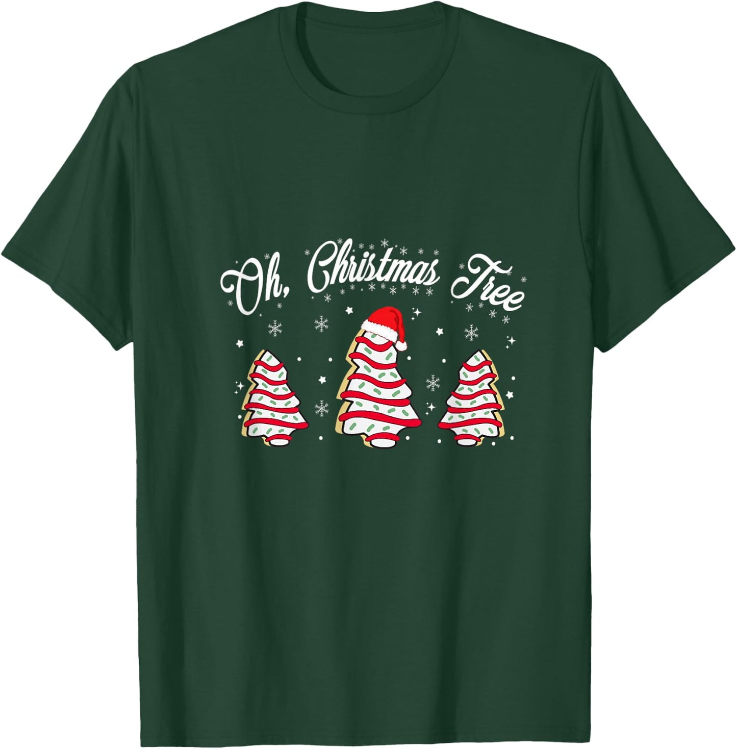 Funny Oh Christmas Tree Cakes Debbie Becky Jen Cake Lovers T-Shirt - T-Shirt | Forest