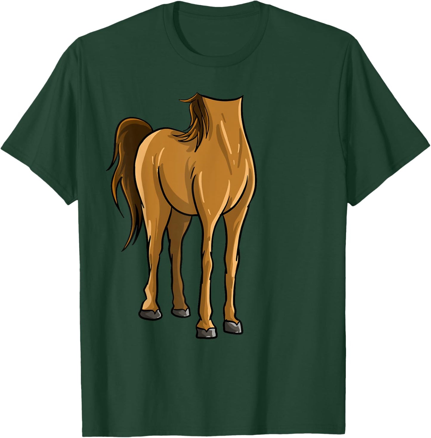 Cool Headless Horse Halloween Costume | Funny Lazy DIY Gift T-Shirt - T-Shirt | Forest