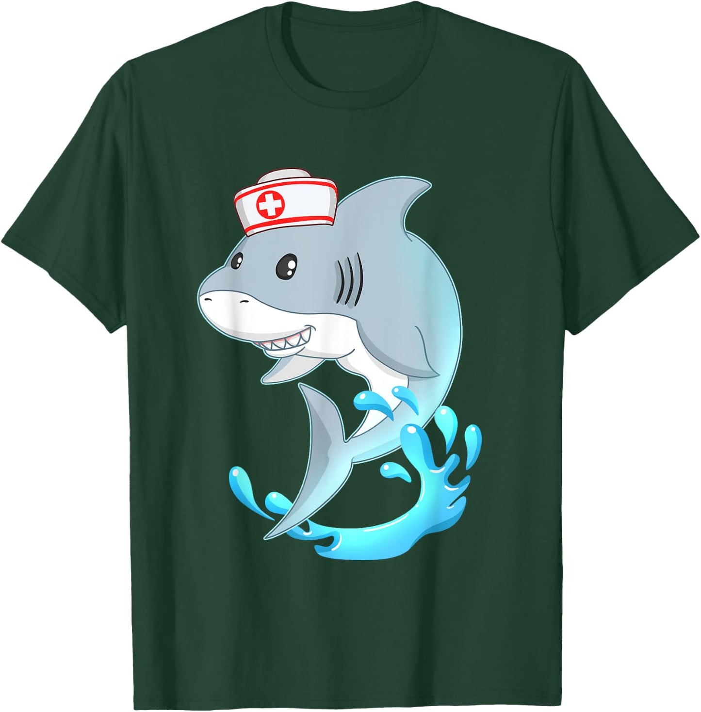 Shark Nurse appreciation International Nurse Day T-Shirt - T-Shirt | Forest