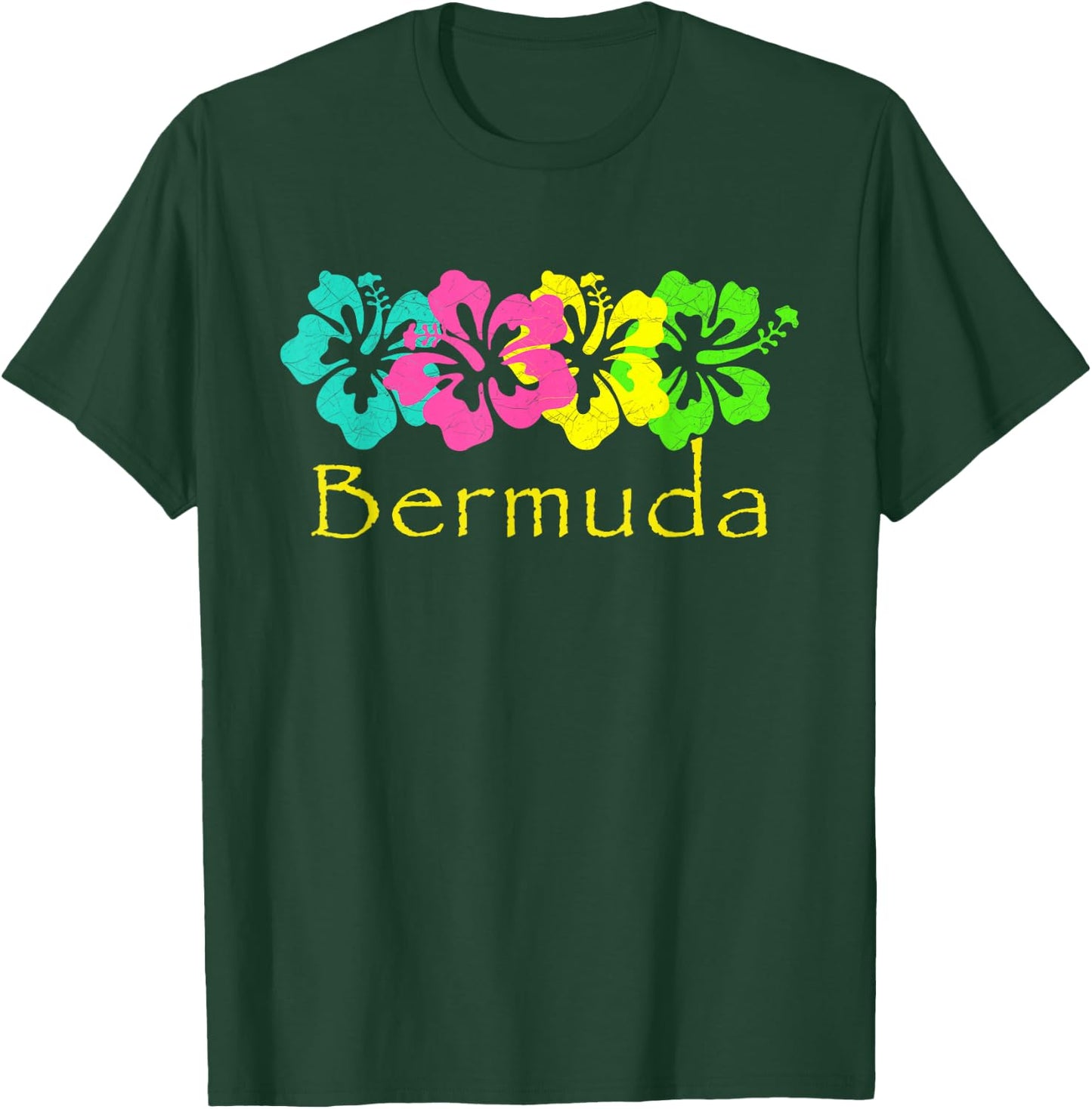 Bermuda Tropical Beach/Bermuda Travel Surf T-Shirt - T-Shirt | Forest