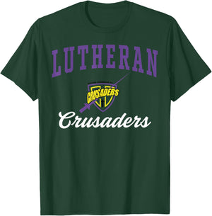 Racine Lutheran High School Crusaders C3 T-Shirt - T-Shirt | Forest
