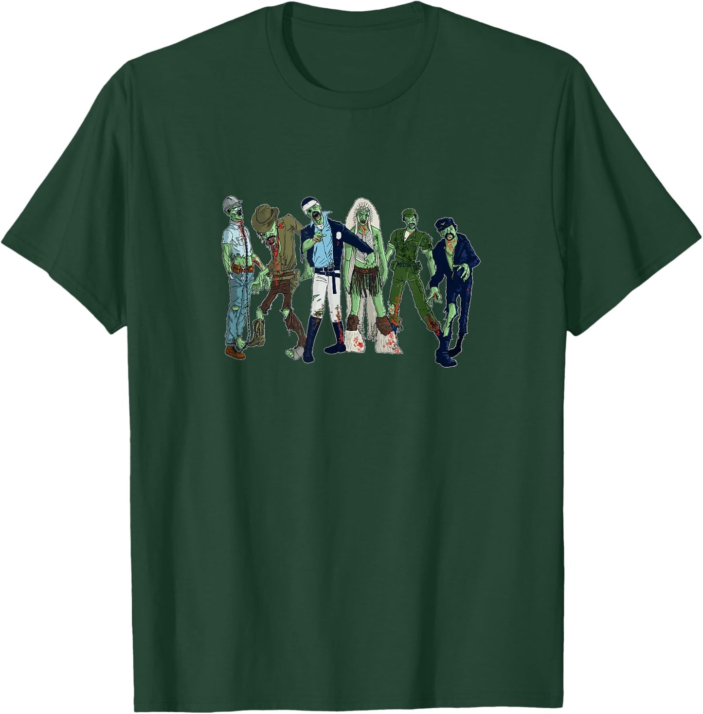 Village of the Zombie People Spooky Zombie Design T-Shirt - T-Shirt | Forest