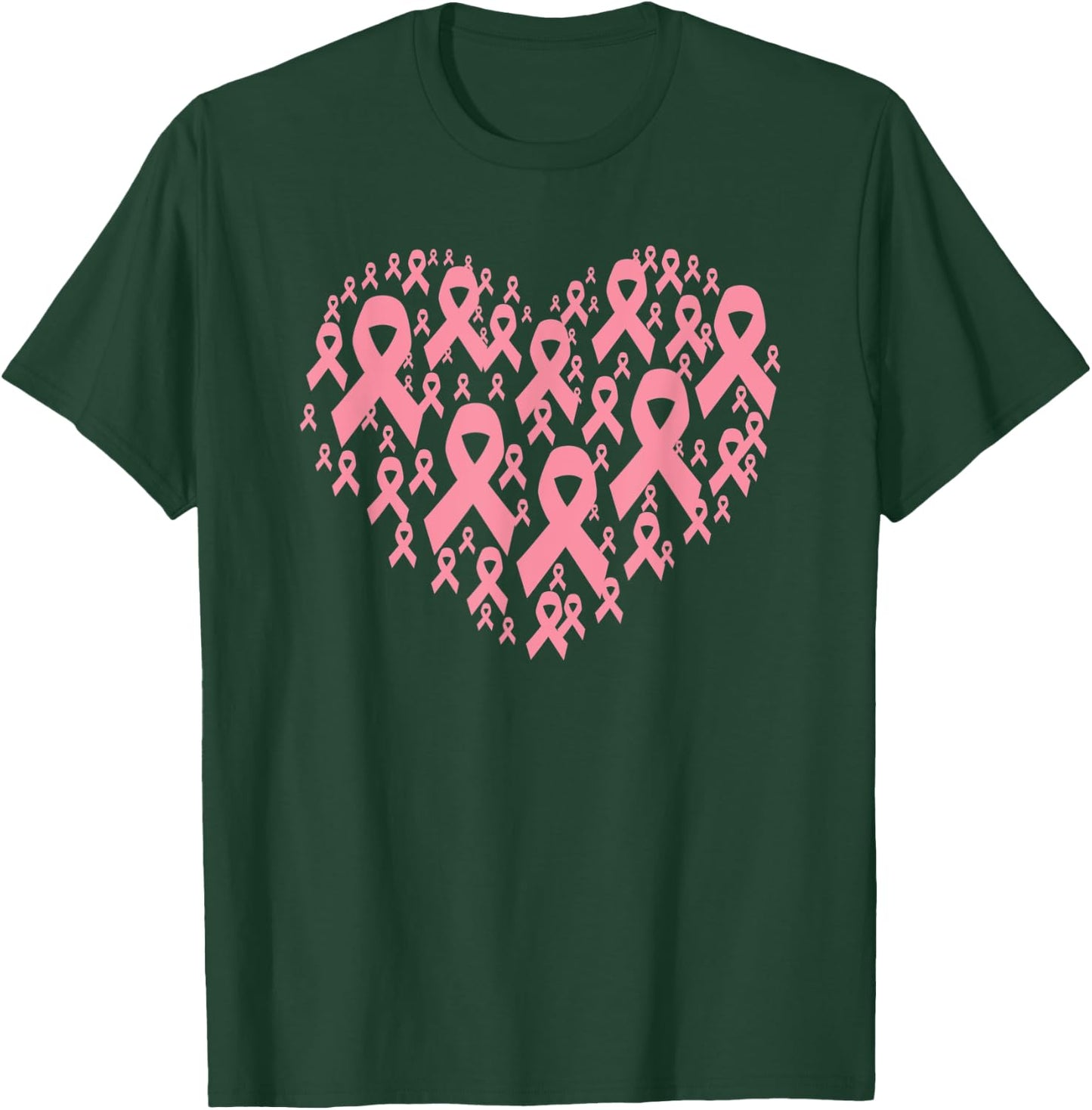 Breast Cancer Support Love Breast Cancer Awareness T-Shirt - T-Shirt | Forest