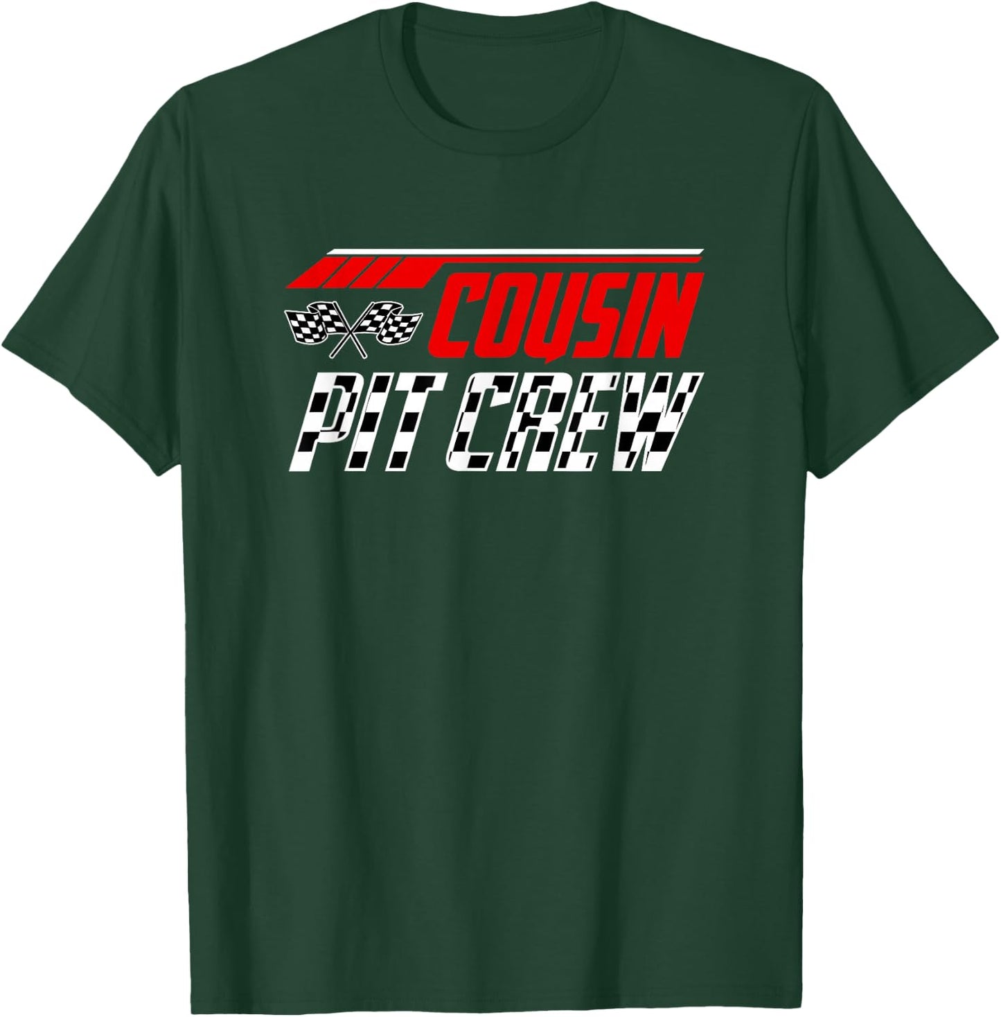 Racing Birthday Matching Family Race Car Pit Crew Cousin Kid T-Shirt - T-Shirt | Forest