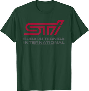Subaru Tecnica International STI Distressed Logo Car Brand T-Shirt - T-Shirt | Forest
