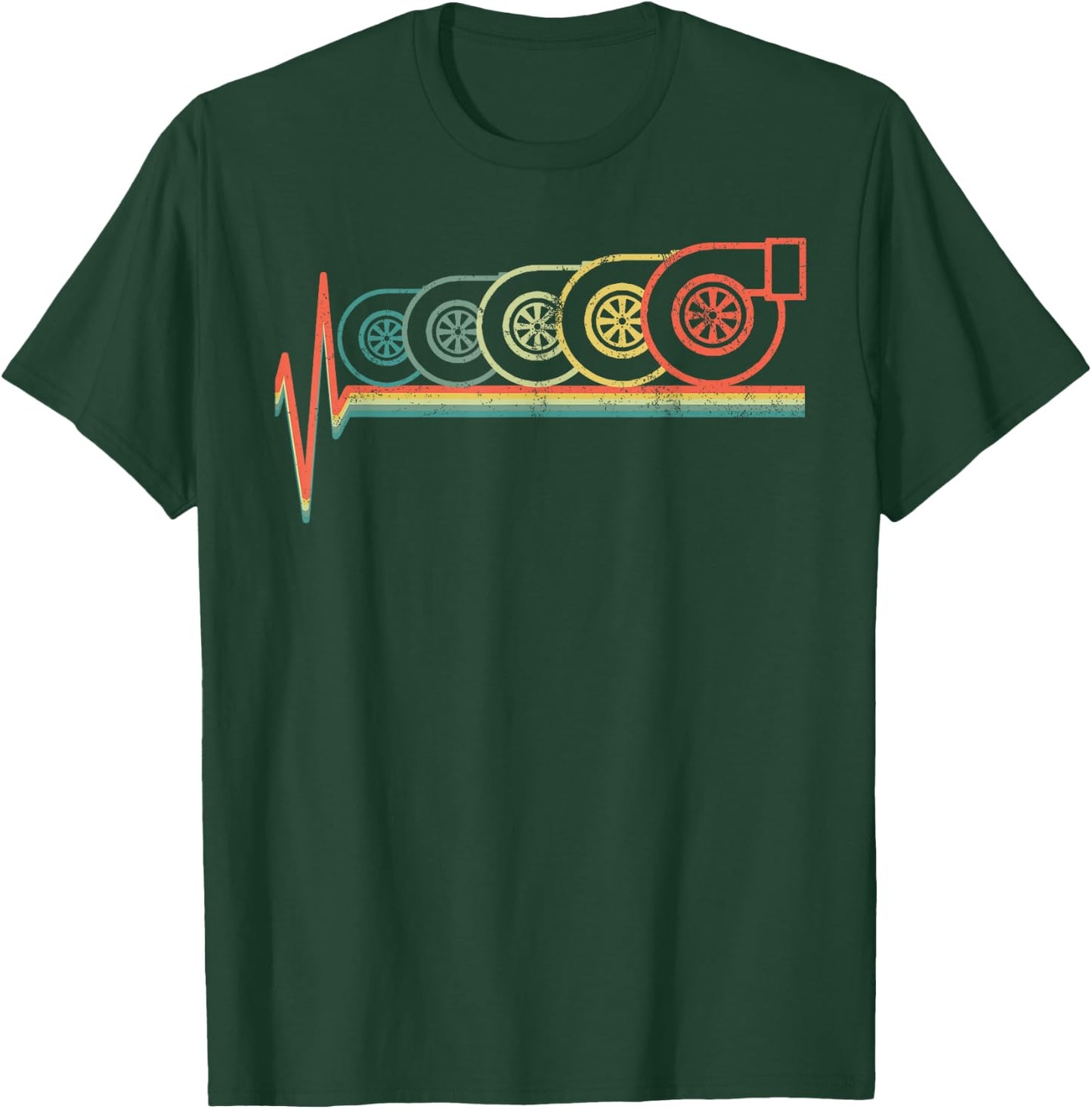 Turbo Heartbeat Gift JDM Gift T-Shirt - T-Shirt | Forest