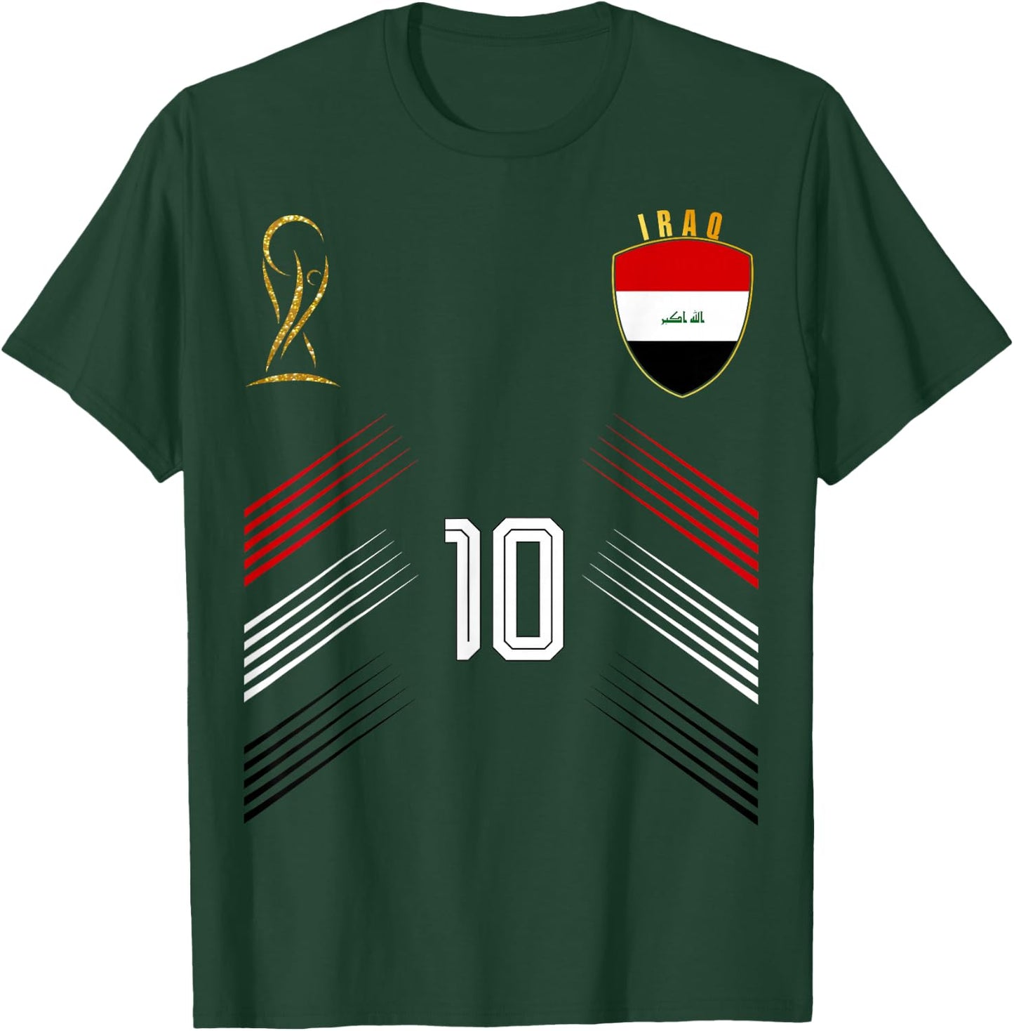 Iraq Flag Iraqi Pride Lovers Retro T-Shirt - T-Shirt | Forest