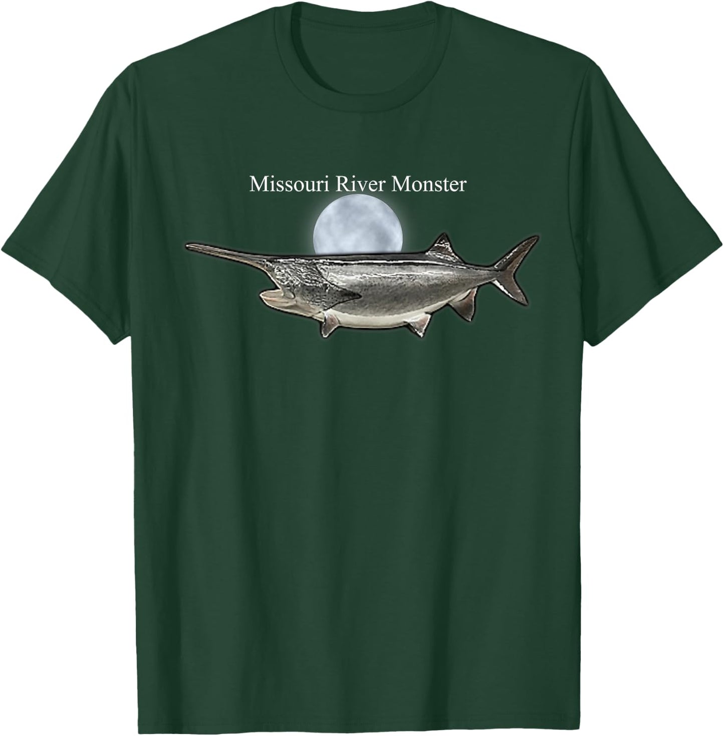 Paddlefish Missouri River Monster fishing T-Shirt - T-Shirt | Forest