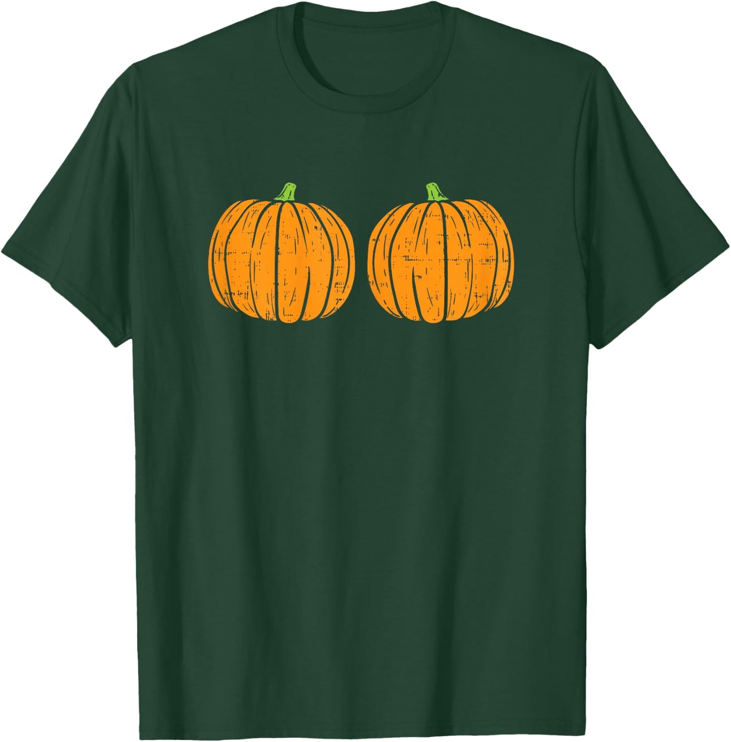 Sexy Naughty Halloween Shirt Pumpkin Bra Boobs T-Shirt - T-Shirt | Forest