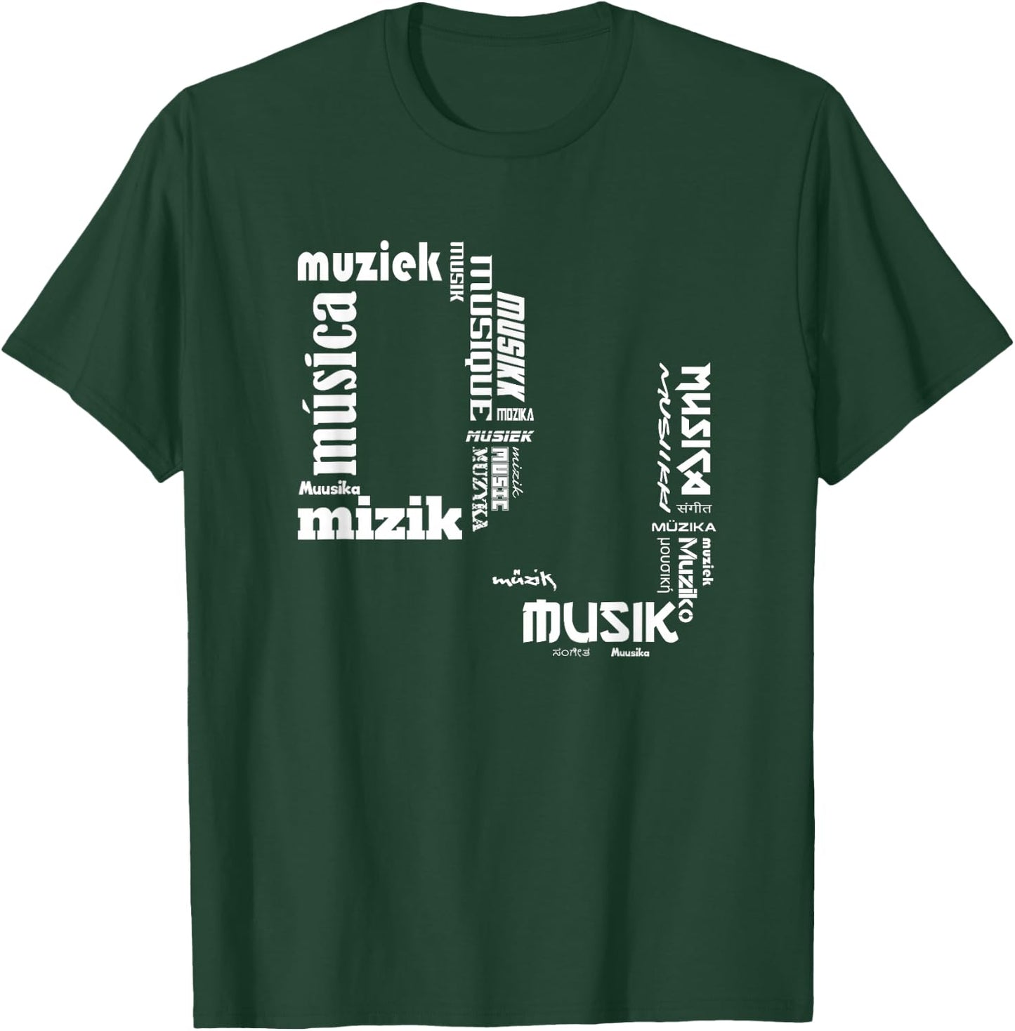 DJ in international Languages Shirt T-Shirt - T-Shirt | Forest
