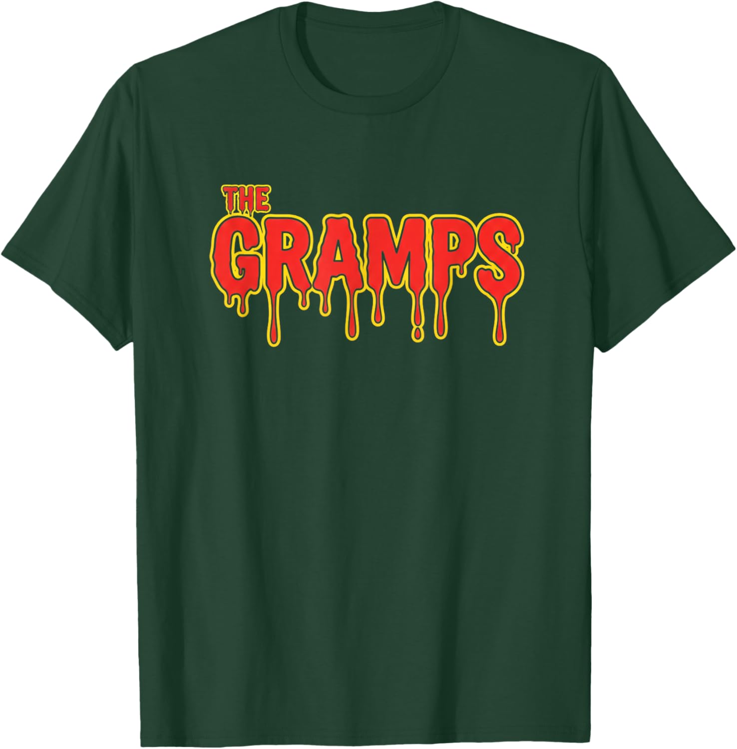 The Gramps Dripping Horror Font Funny Grandpa Halloween T-Shirt - T-Shirt | Forest