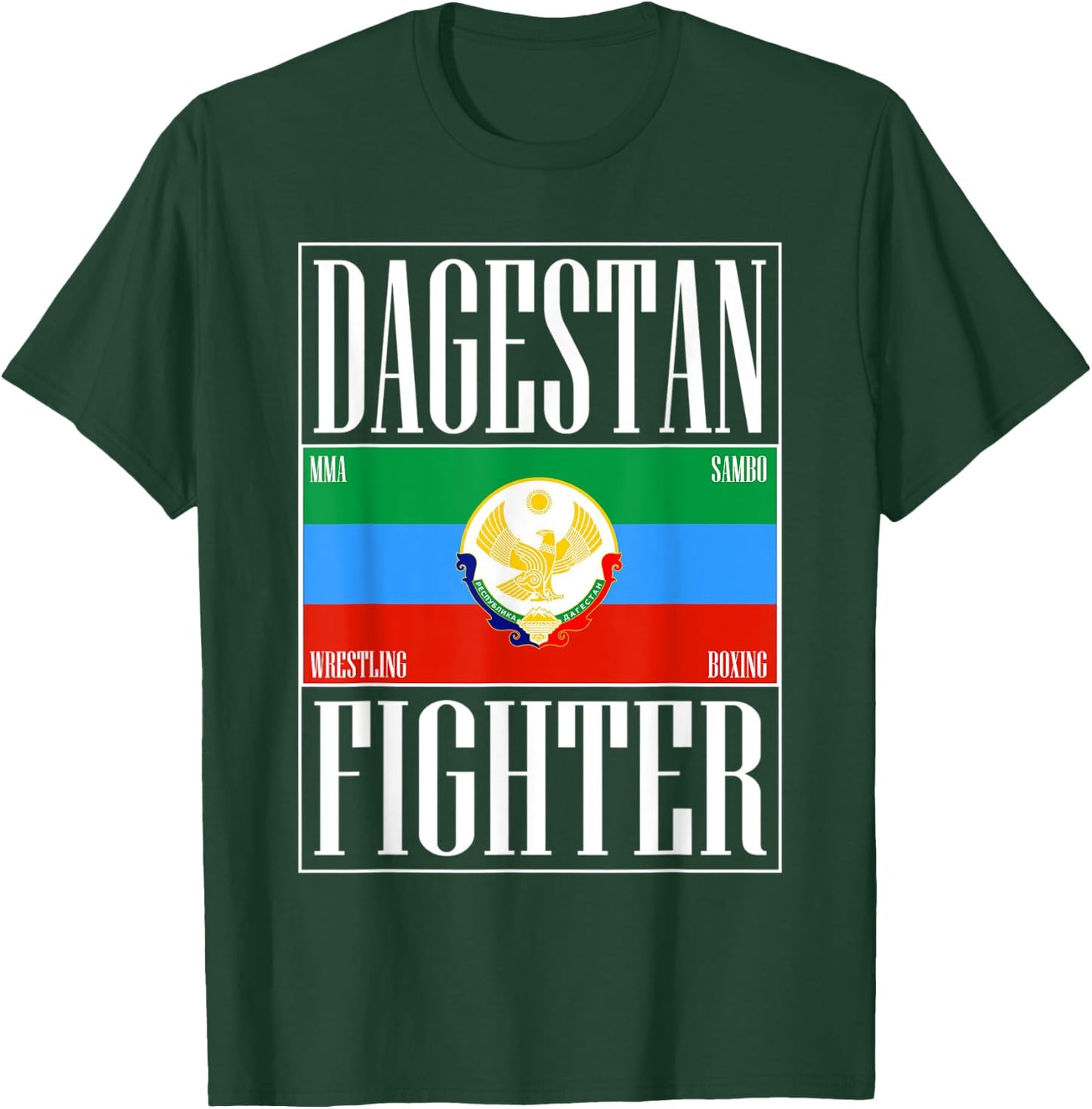 Dagestan Fighter Wear. Dagestan Eagle T-Shirt - T-Shirt | Forest