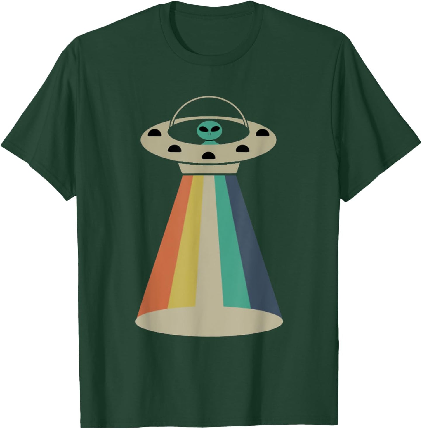 Retro Vintage Alien T-Shirt - T-Shirt | Forest