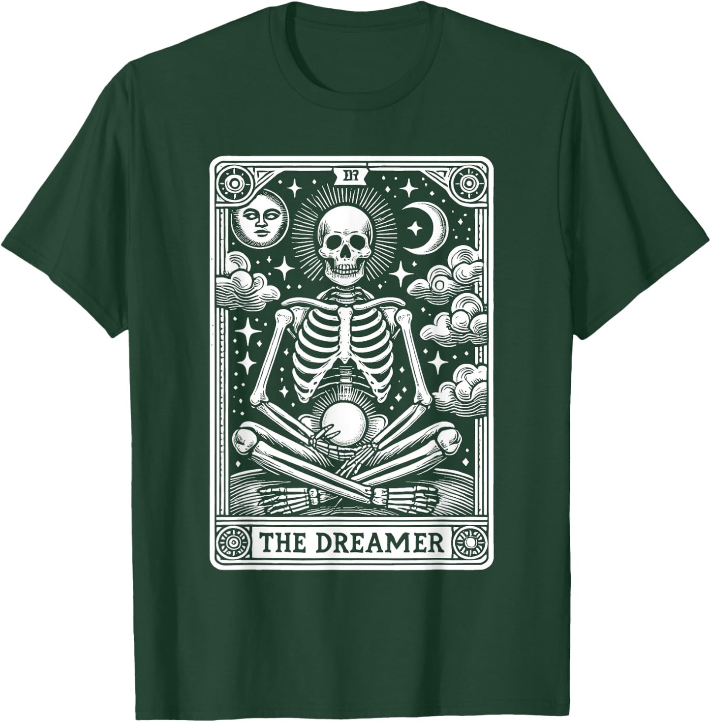 Tarot Card Occult Emo - Gothic The Dreamer T-Shirt - T-Shirt | Forest