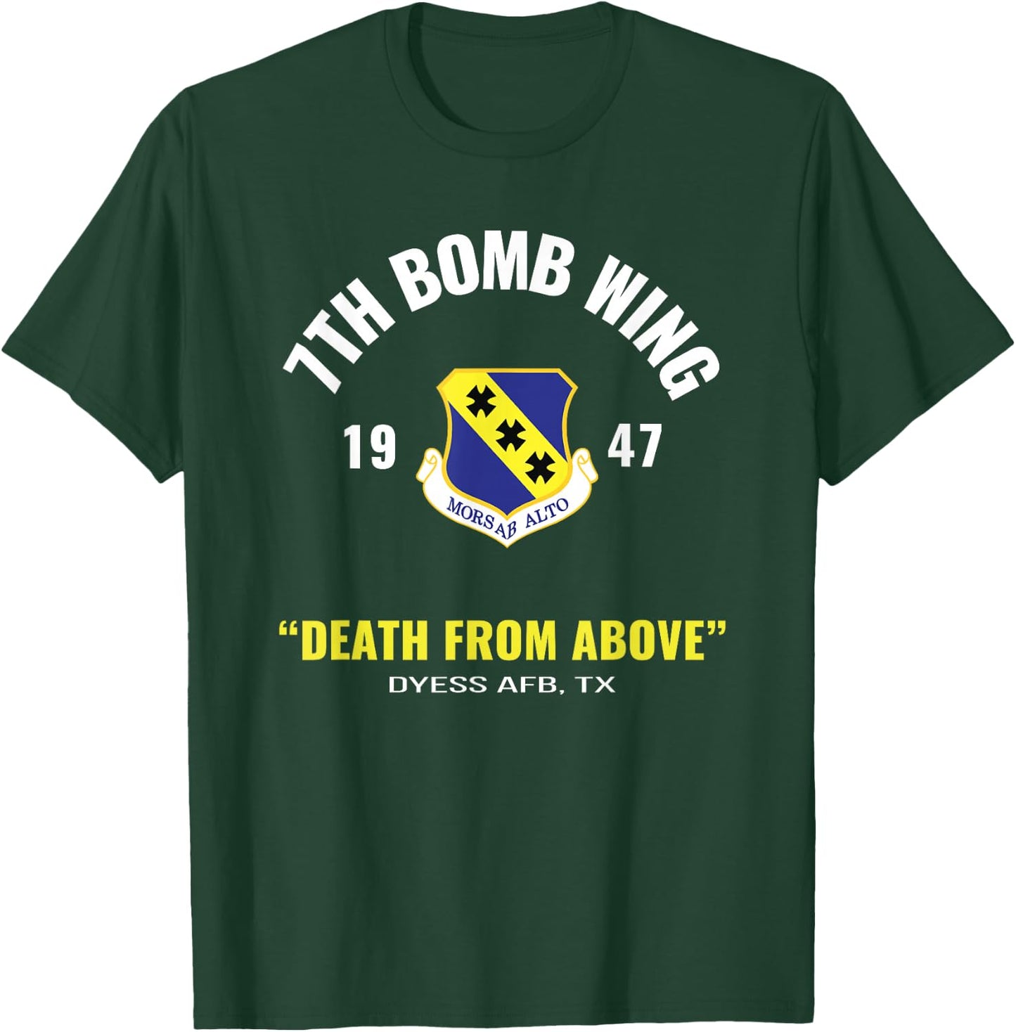 Military 7th Bomb Wing T-Shirt - T-Shirt | Forest