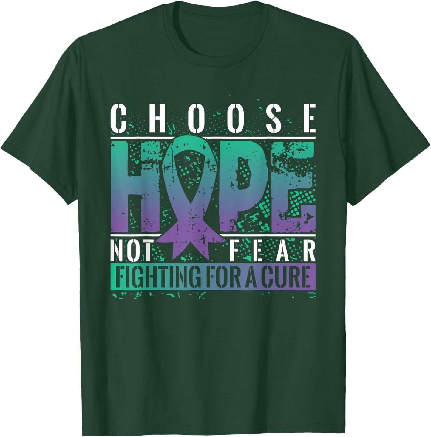 Fighting for a Cure Anal Cancer Awareness T-Shirt - T-Shirt | Forest