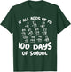 100 Days Of School Math Addition Formula 100th Day School T-Shirt - T-Shirt | Forest
