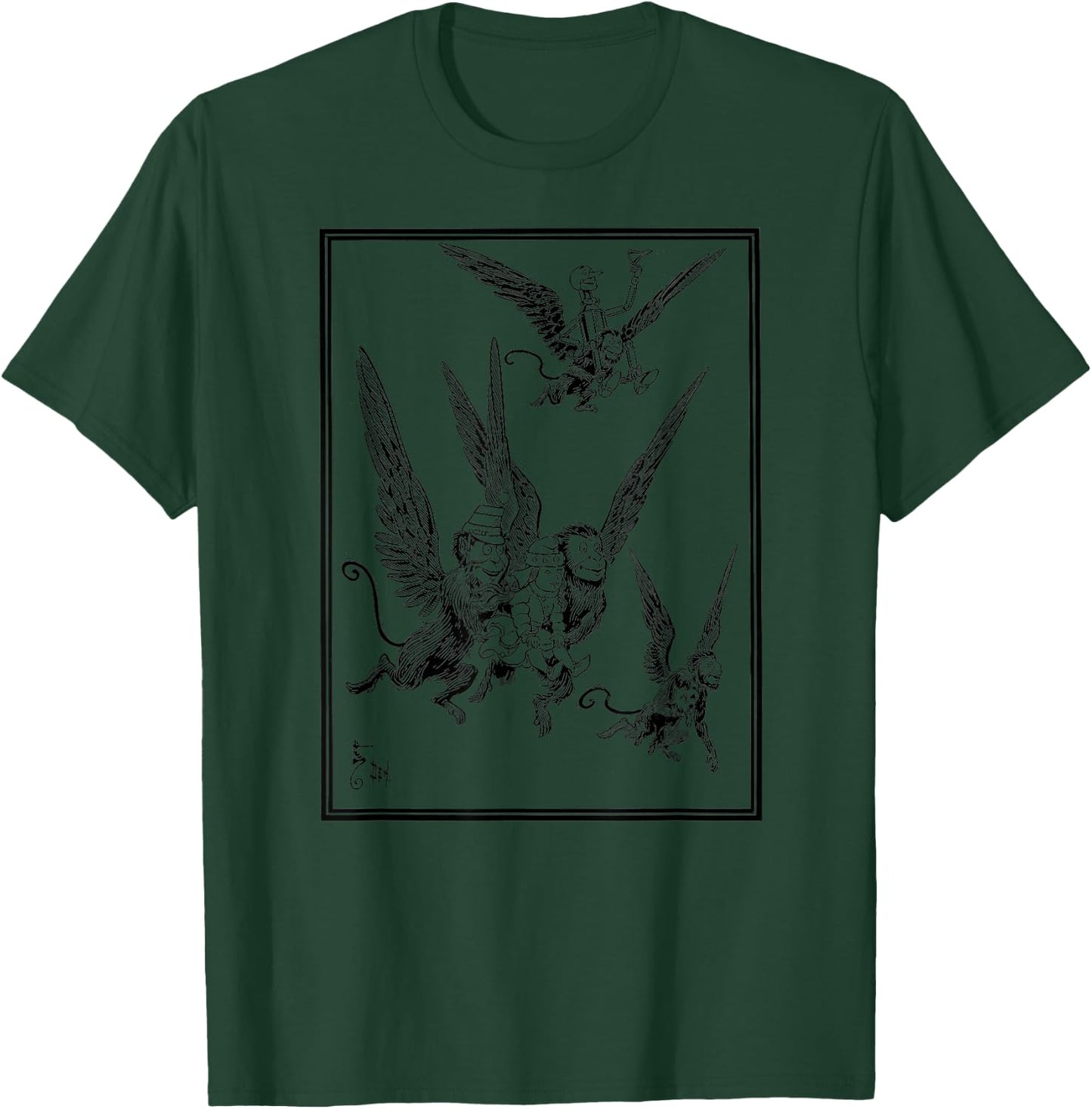 Wizard of Oz Flying Monkeys Tin Man Dorothy and Toto T-Shirt - T-Shirt | Forest