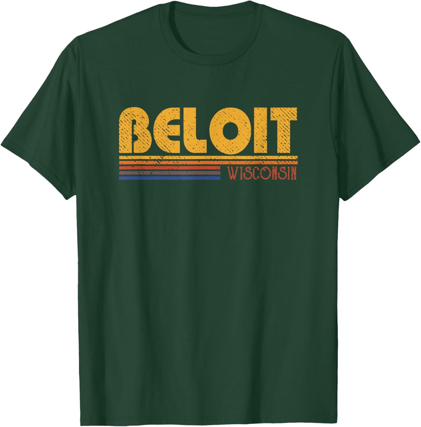 Retro Beloit Wisconsin T-Shirt - T-Shirt | Forest