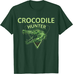 Crocodile Hunter Reptile Huntsman T-Shirt - T-Shirt | Forest