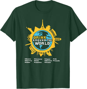 Drink Around the World T-Shirt - T-Shirt | Forest