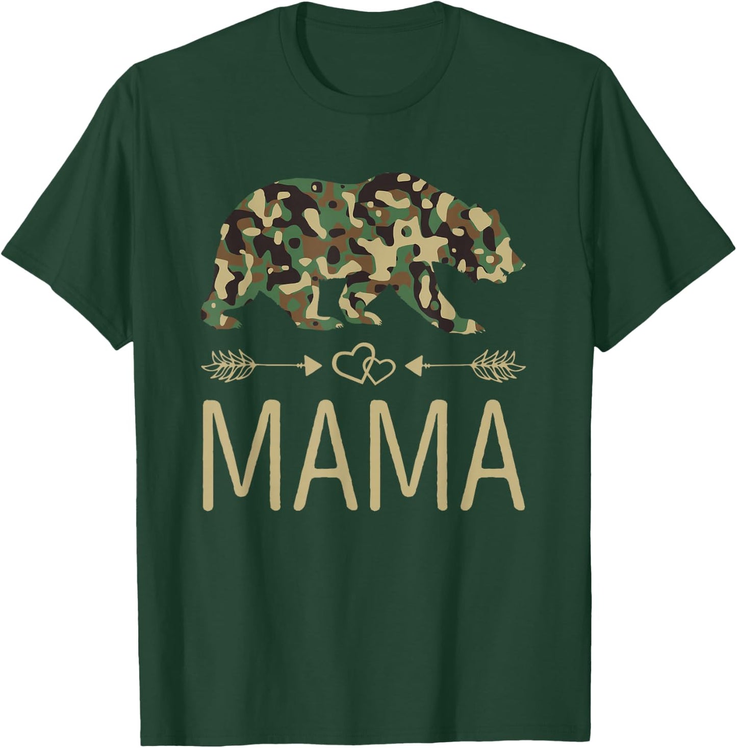 Mama Bear Camo Mother's Day T-Shirt - T-Shirt | Forest