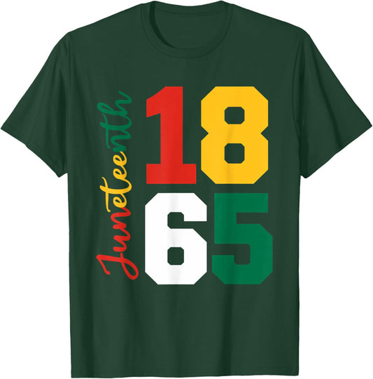 Juneteenth Shirts Women Men African American Juneteenth 1865 T-Shirt - T-Shirt | Forest