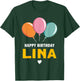 Happy Birthday Lina T-Shirt - T-Shirt | Forest