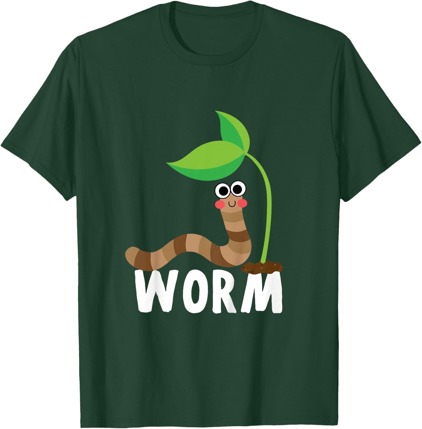 Kids Worm Shirt For Boys Or Girls | Cute Worm Gift T-Shirt - T-Shirt | Forest
