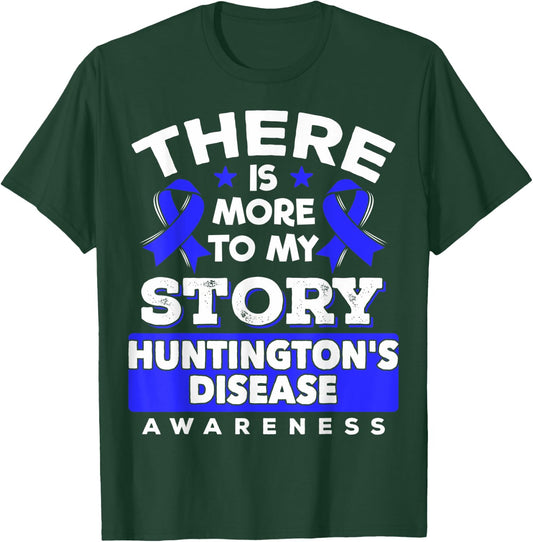 Blue Ribbon - Huntington's Disease Awareness T-Shirt - T-Shirt | Forest