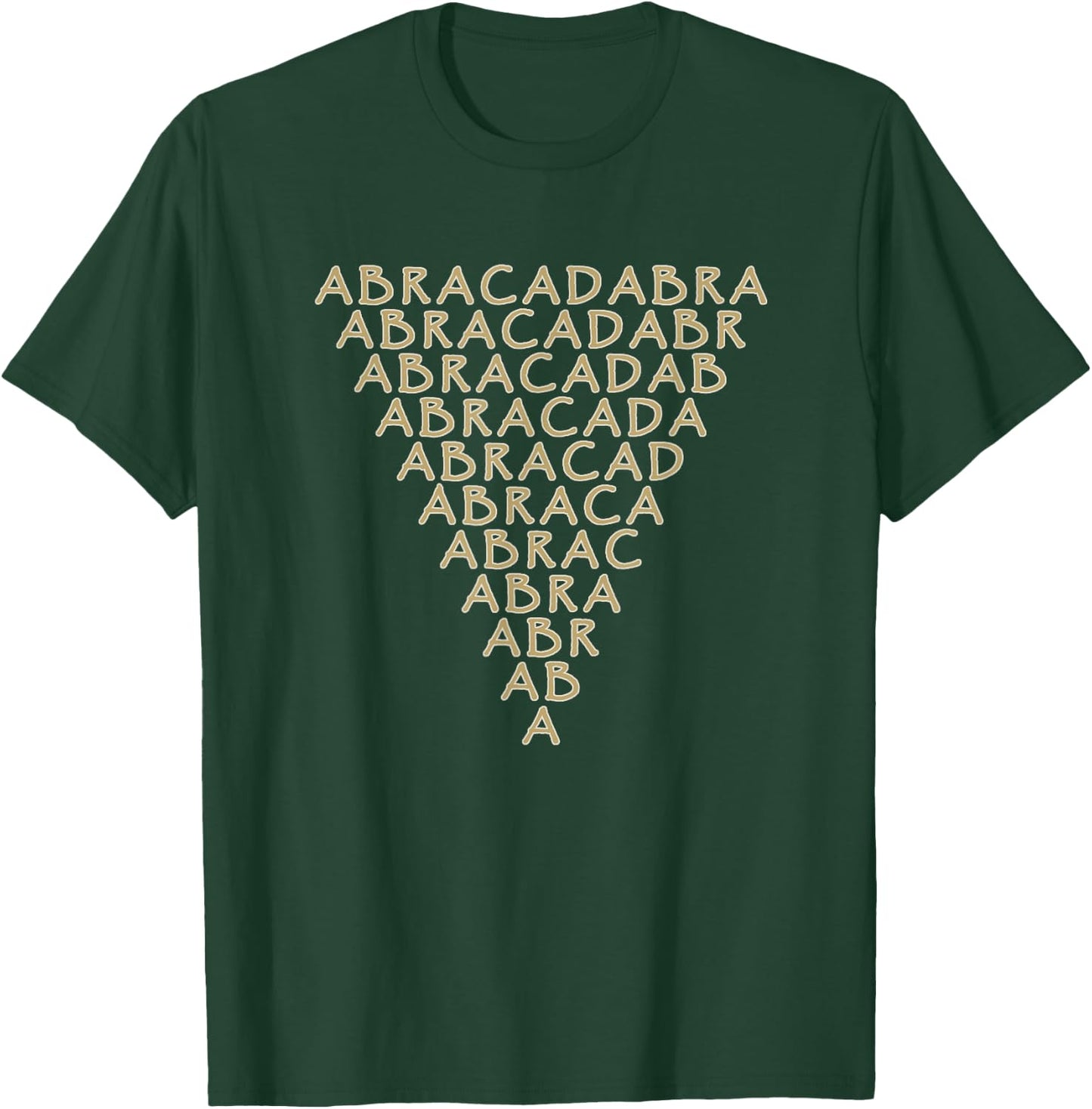 Abracadabra Triangle Protection Amulet Magic T-Shirt - T-Shirt | Forest