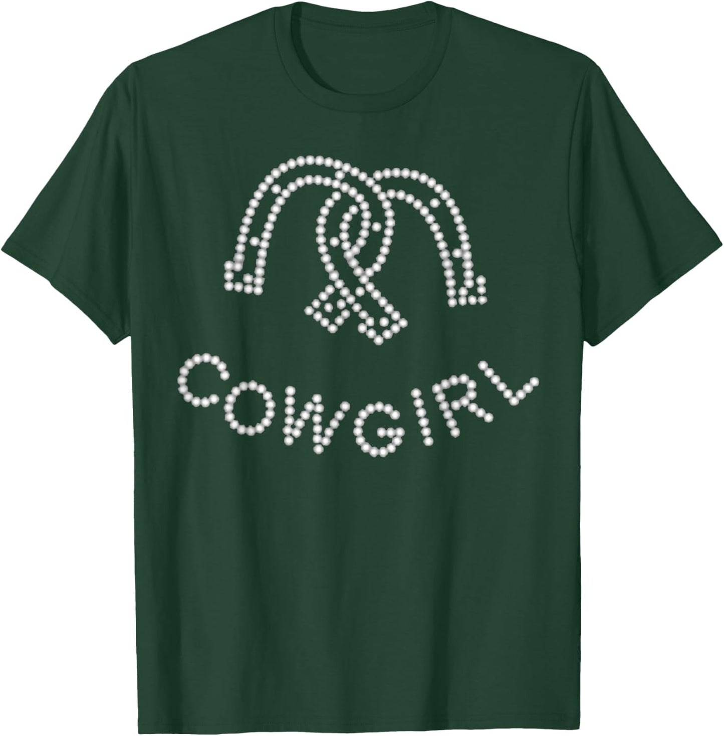 Cowgirl - Cool western cow girl horseshoe shirt T-Shirt - T-Shirt | Forest