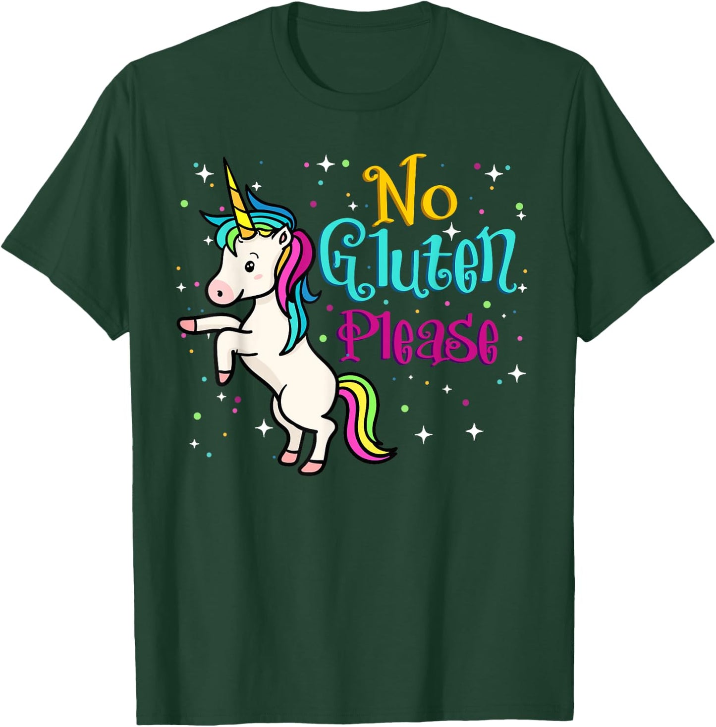 No Gluten Please Shirt Celiac Disease Autoimmune Eco Gift T-Shirt - T-Shirt | Forest
