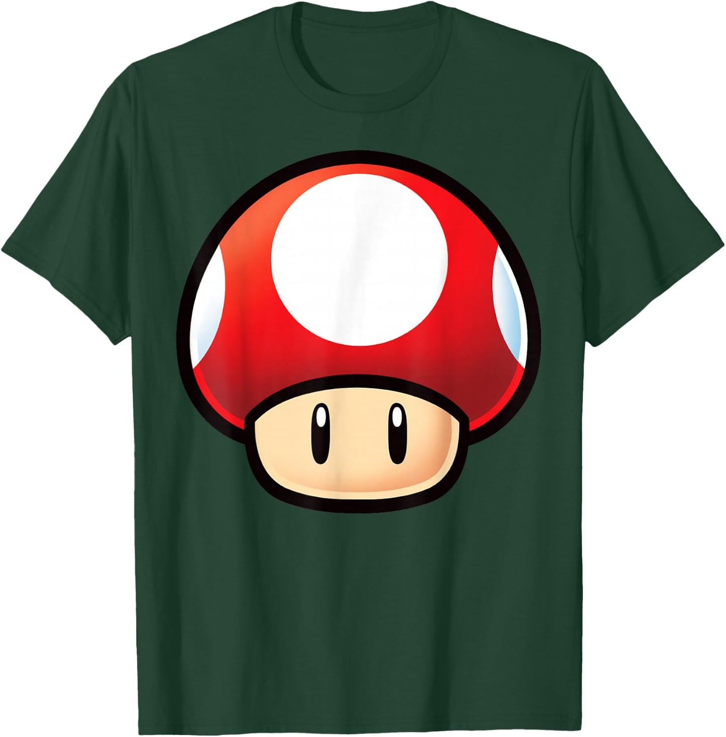 Super Mario Red Mushroom Big Face T-Shirt - T-Shirt | Forest